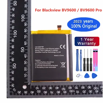 Новый 100% оригинальный аккумулятор BV 9600 емкостью 5580 мАч для мобильных телефонов Blackview BV9600 и BV9600 Pro 626479P Batteria Bateria