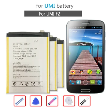 Новый аккумулятор для мобильного телефона Bateria емкостью 5150 мАч для высококачественного аккумулятора UMI Umidigi F2 F 2