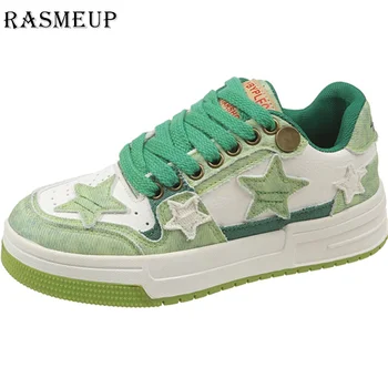 Обувь RASMEUP Мужская Классическая обувь для скейтборда в стиле панк-хип-хоп, модные кроссовки в стиле ретро со звездами, пары, студенты, Спортивная повседневная обувь на открытом воздухе
