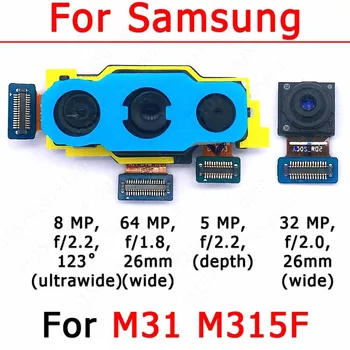 Оригинальная фронтальная задняя камера для Samsung Galaxy M31 M315, маленький модуль камеры для селфи с задней стороны, гибкие запасные части для ремонта