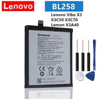 Оригинальный Аккумулятор Lenovo BL258 BL 258 Для Lenovo Vibe X3 X3c50 X3C70 Lemon X3a40 Batteria + Бесплатные Инструменты
