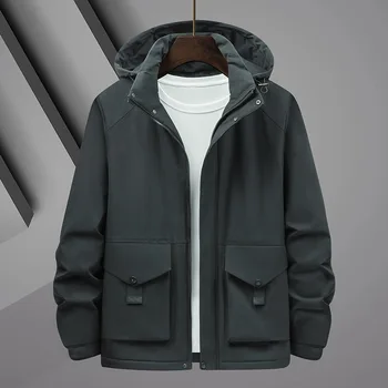 Осенне-зимняя флисовая куртка, мужская термофлисовая тактическая спортивная куртка на открытом воздухе Militar Softshell, походная Корейская