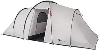 Палатка для человека, семейная палатка для кемпинга, водонепроницаемая, ветрозащитная, с разделенной занавеской для 2 отдельных комнат и двухслойная Переносная с