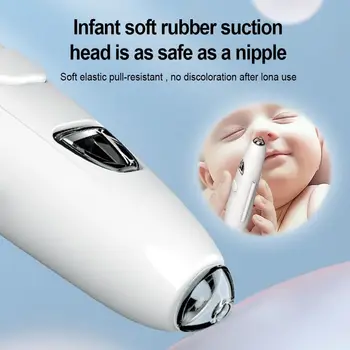 Перезаряжаемый для новорожденных Электробезопасный Регулируемый Аспиратор От соплей Из носа Малыша Инструмент для чистки носа малыша