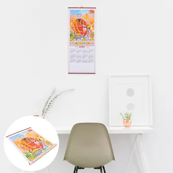 Планирование Ежемесячного календаря, Аксессуар для дома, Подвесной офис в китайском стиле, Имитация ротанга