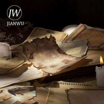 Серия JIANWU 30 листов Пустой дневник Винтажный бордюр Материал для декора Бумага Креативный журнал 