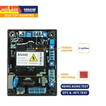 Сертифицированный CE Регулятор напряжения генератора AVR AVR AS440 для запасных частей генератора 85 кВА, 100 кВА, 200 кВА AVR