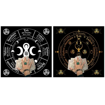 Скатерть Таро Ткань для алтарей Настольная игра для гадания на ткани Таро Астрологическая