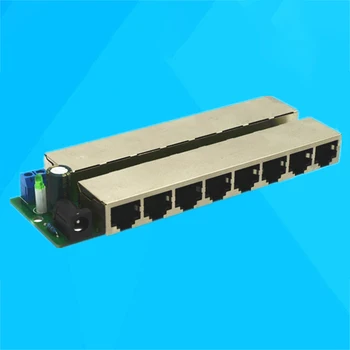 Слабоэлектрический POE, 8 портов, разветвитель цепи, блок питания Ethernet, 12-48 В, Камера видеонаблюдения, мониторинг сети