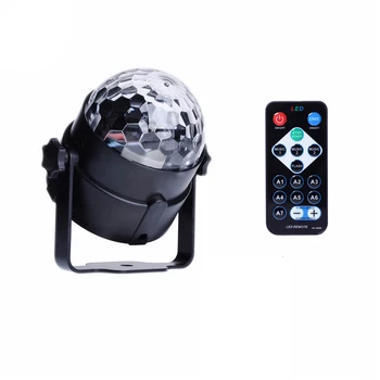 УФ-3 светодиода Magic Ball Light Освещение сценических эффектов с пультом дистанционного управления Автоматическое управление звуком для DJ-шоу, концерта, вечеринки