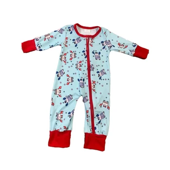 Цельная пижама с длинными рукавами для девочек и мальчиков на осень-зиму, милая пижама с принтом краба, детская хлопковая пижама, детский пижамный топ